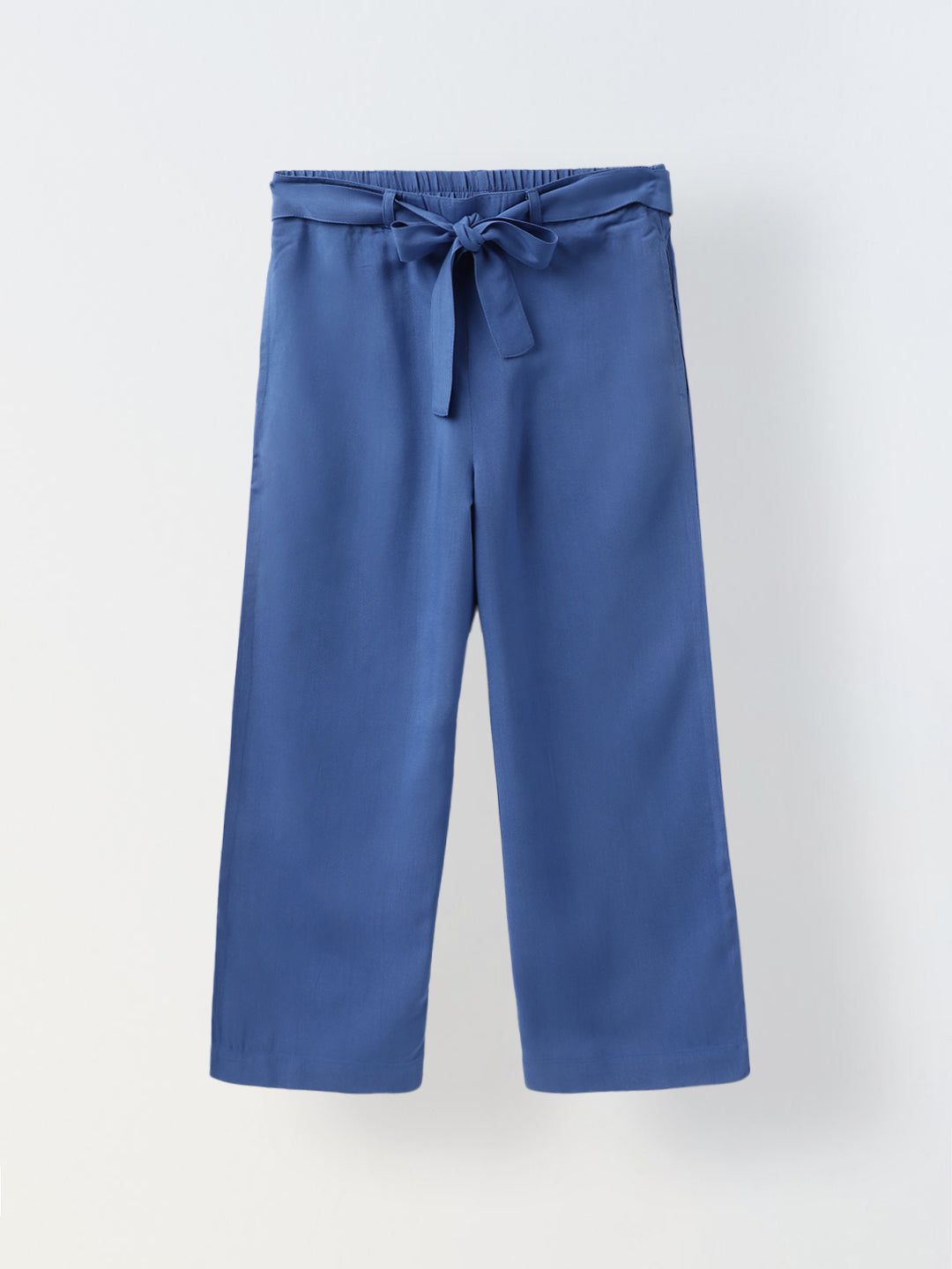 Green & Royal Blue Single Jersey Cotton Co-Ord Set For Girls