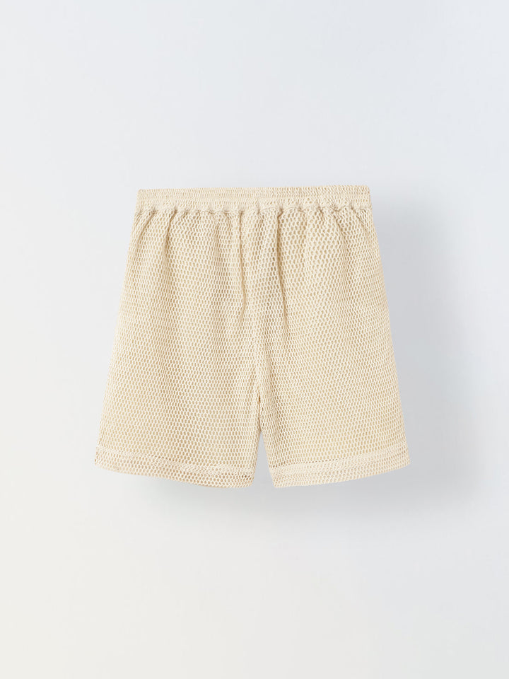 Beige Corsia Co-Ord Set-Girls