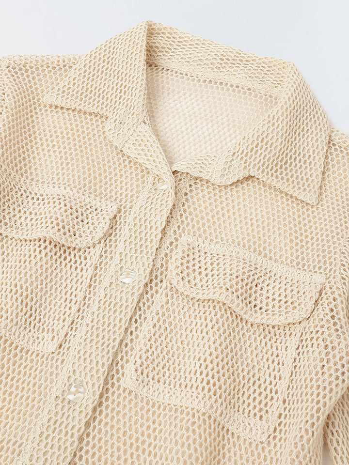 Beige Corsia Co-Ord Set-Girls