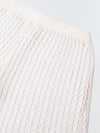 Girls White Crochet Sleeveless Co-Ord Set