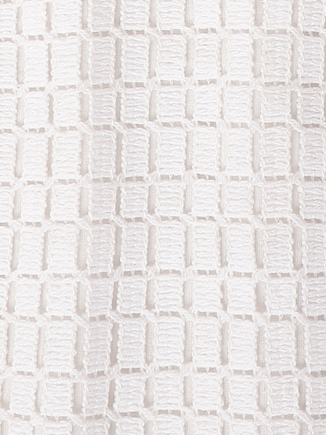 Girls White Crochet Sleeveless Co-Ord Set