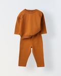Mustard Waffle-Knit Co-Ord Set