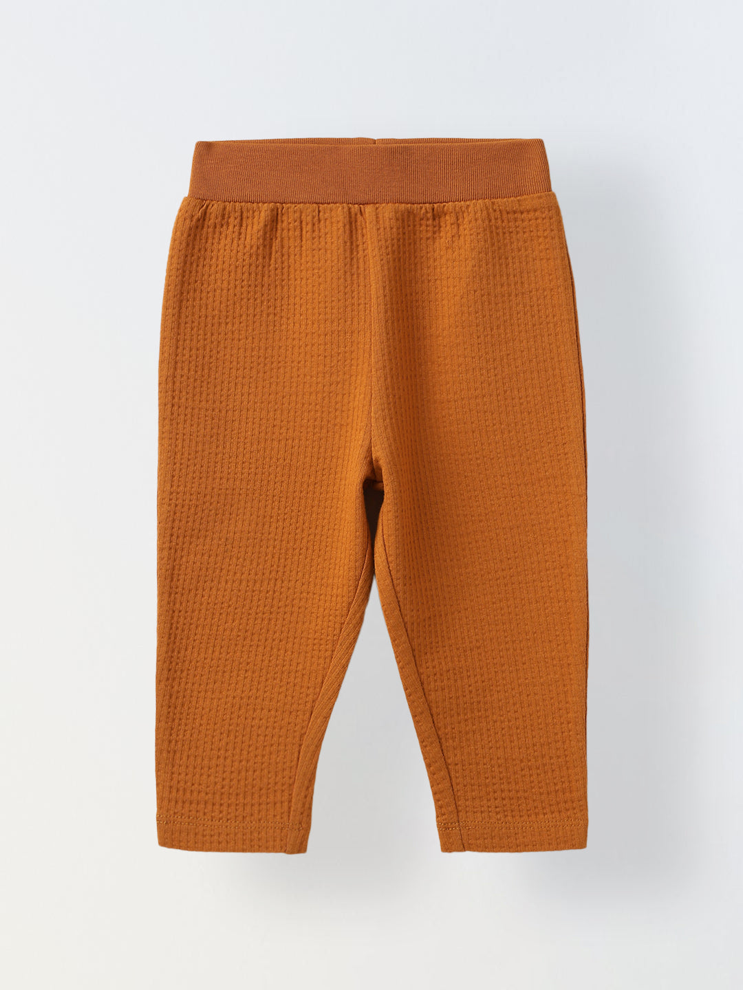 Mustard Waffle-Knit Co-Ord Set