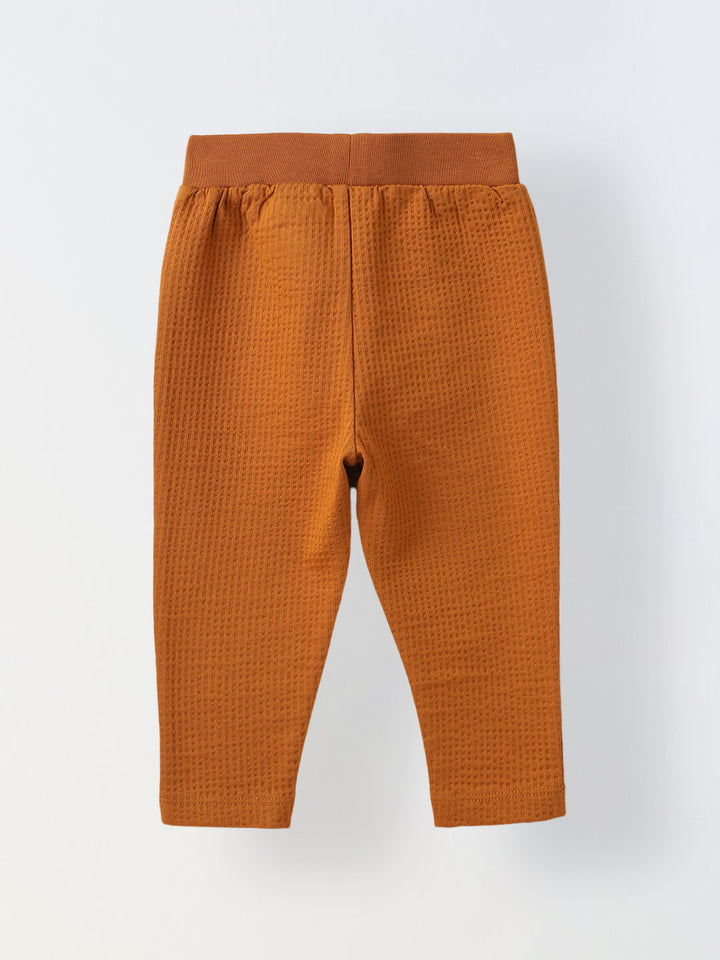 Mustard Waffle-Knit Co-Ord Set