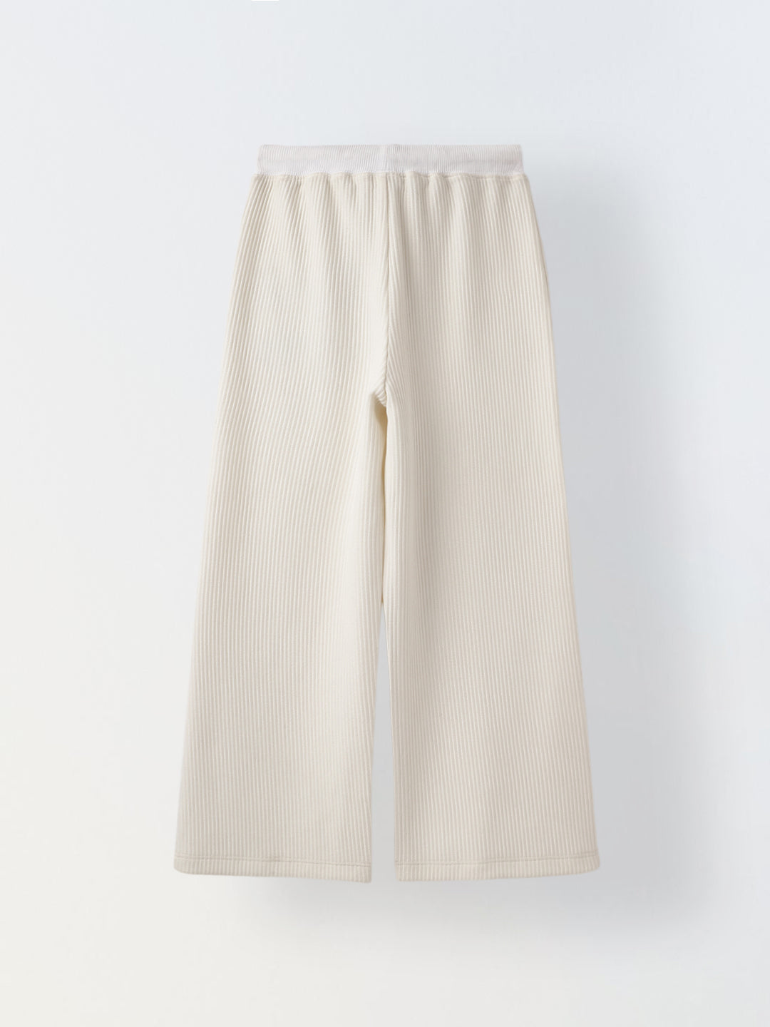White Cotton Crochet Patch Lounge Pants – Girls
