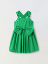 Green Bow A-line Dress