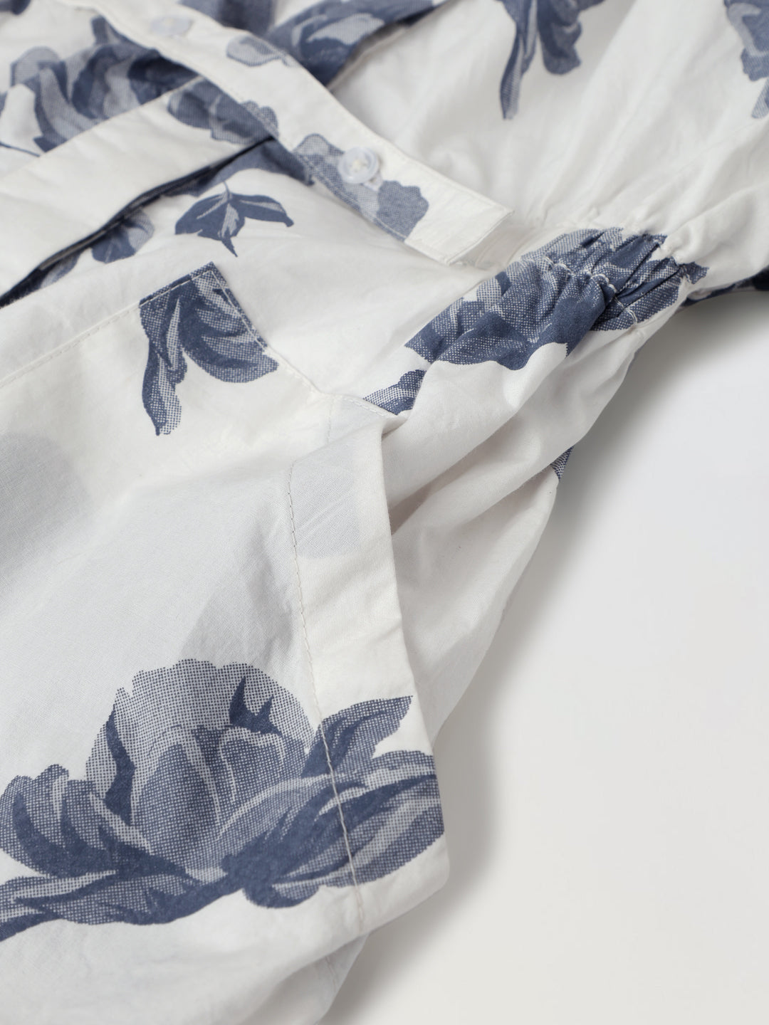 Elegant Floral Print Long-Sleeve Dress-Girls