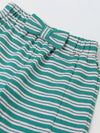 Girls Green Striped T-shirt with Pyjamas Set