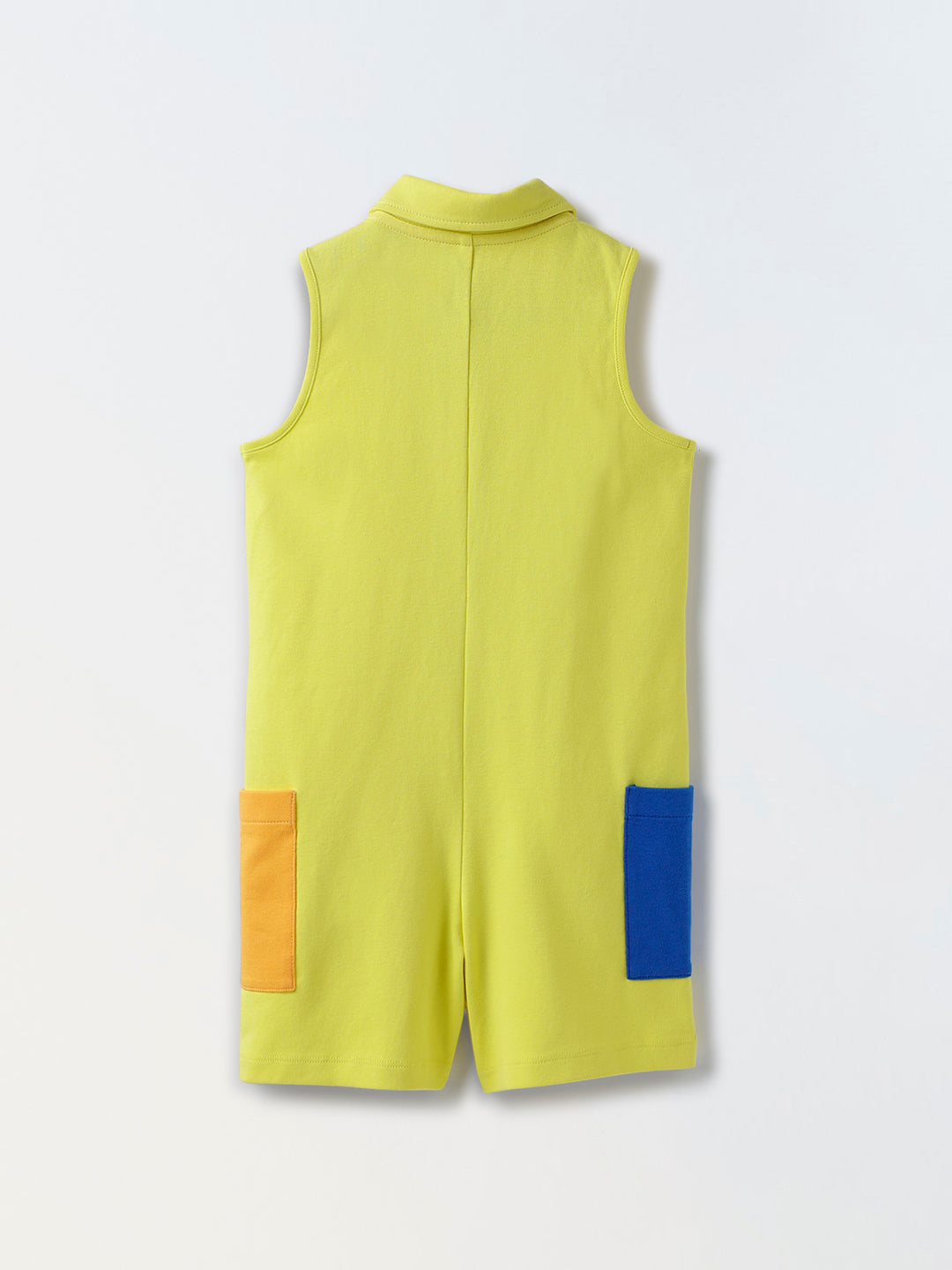 Classic Collared Yellow Jumpsuit