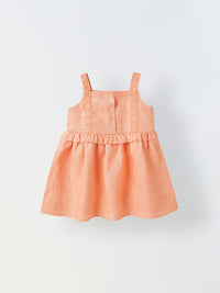 Peach Peplum Dress