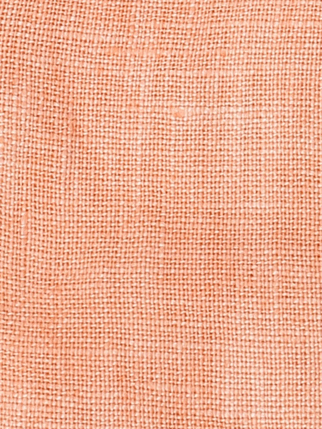 Infant Girls' Peach Peplum Cotton Linen Dress