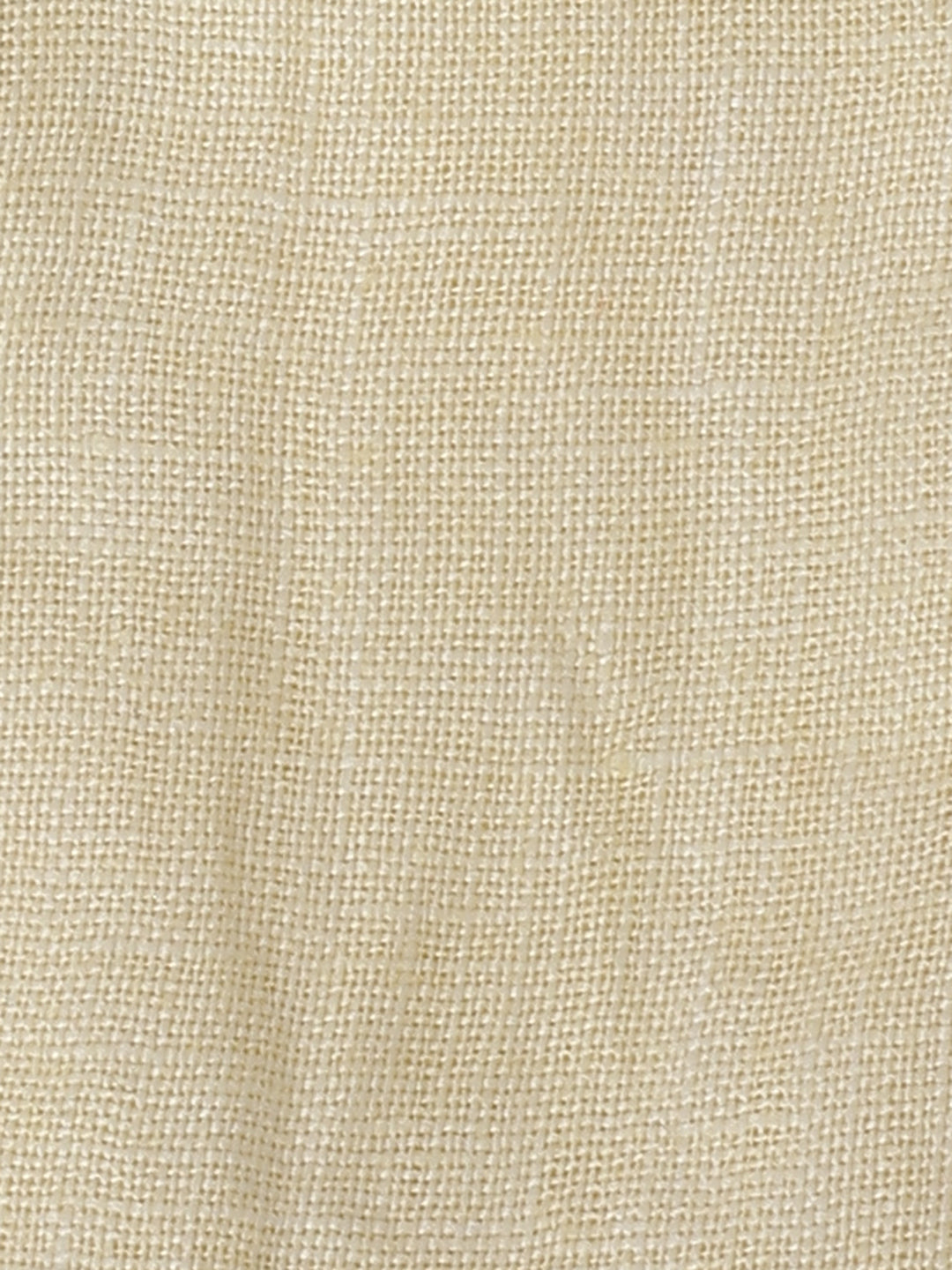Infant Girls' Soft Yellow Peplum Cotton Linen Dress