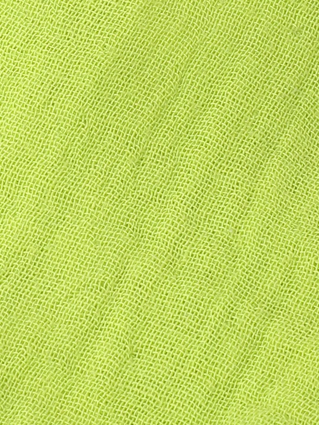 Infant Lime Cotton Round Neck Dress for Girls