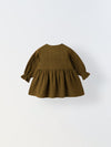Brown Bow Cotton Gauze Dress