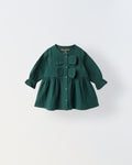 Green Bow Cotton Gauze Dress