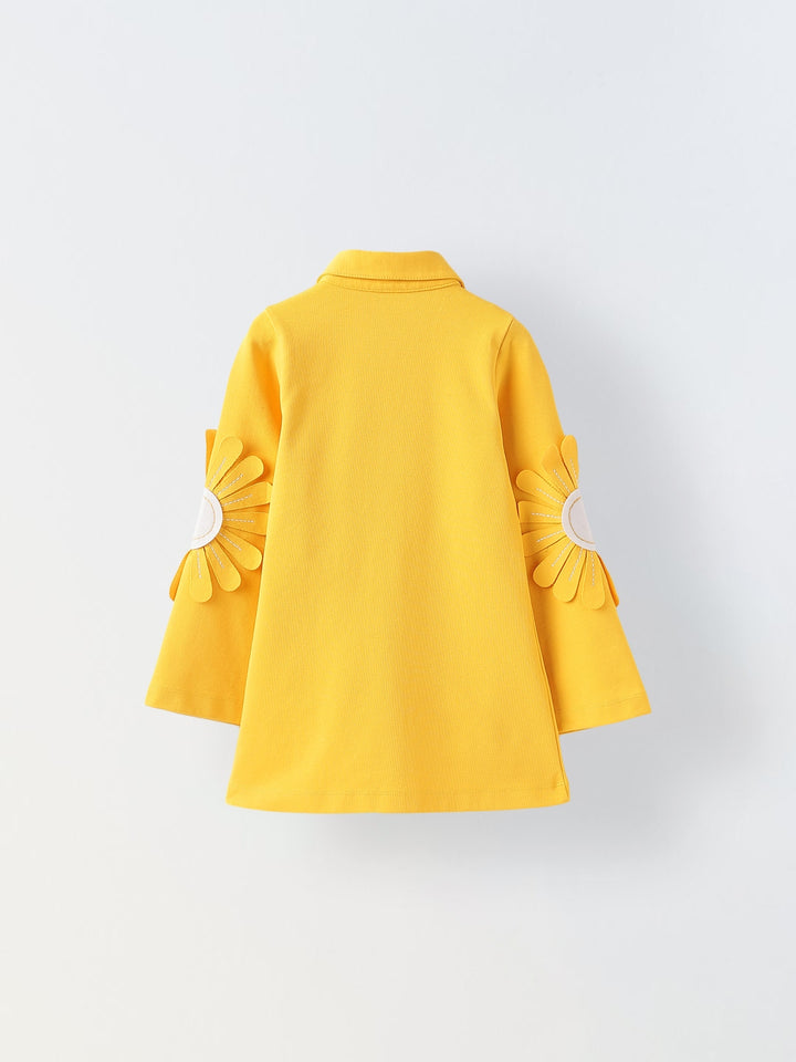 Yellow Sunflower Embellished Jacket