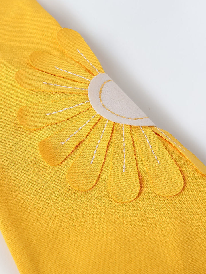 Yellow Sunflower Embellished Jacket