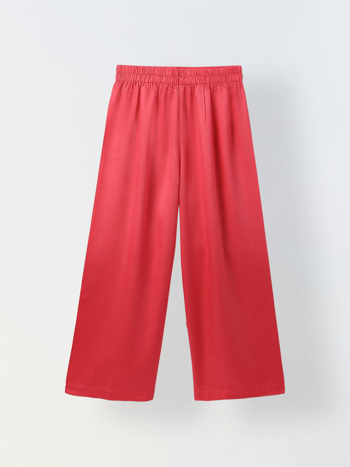 Girl Pink Round Neck Emblishment Ethnic set
