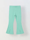 Spunkies Girls Green Cotton Ribbed Legging