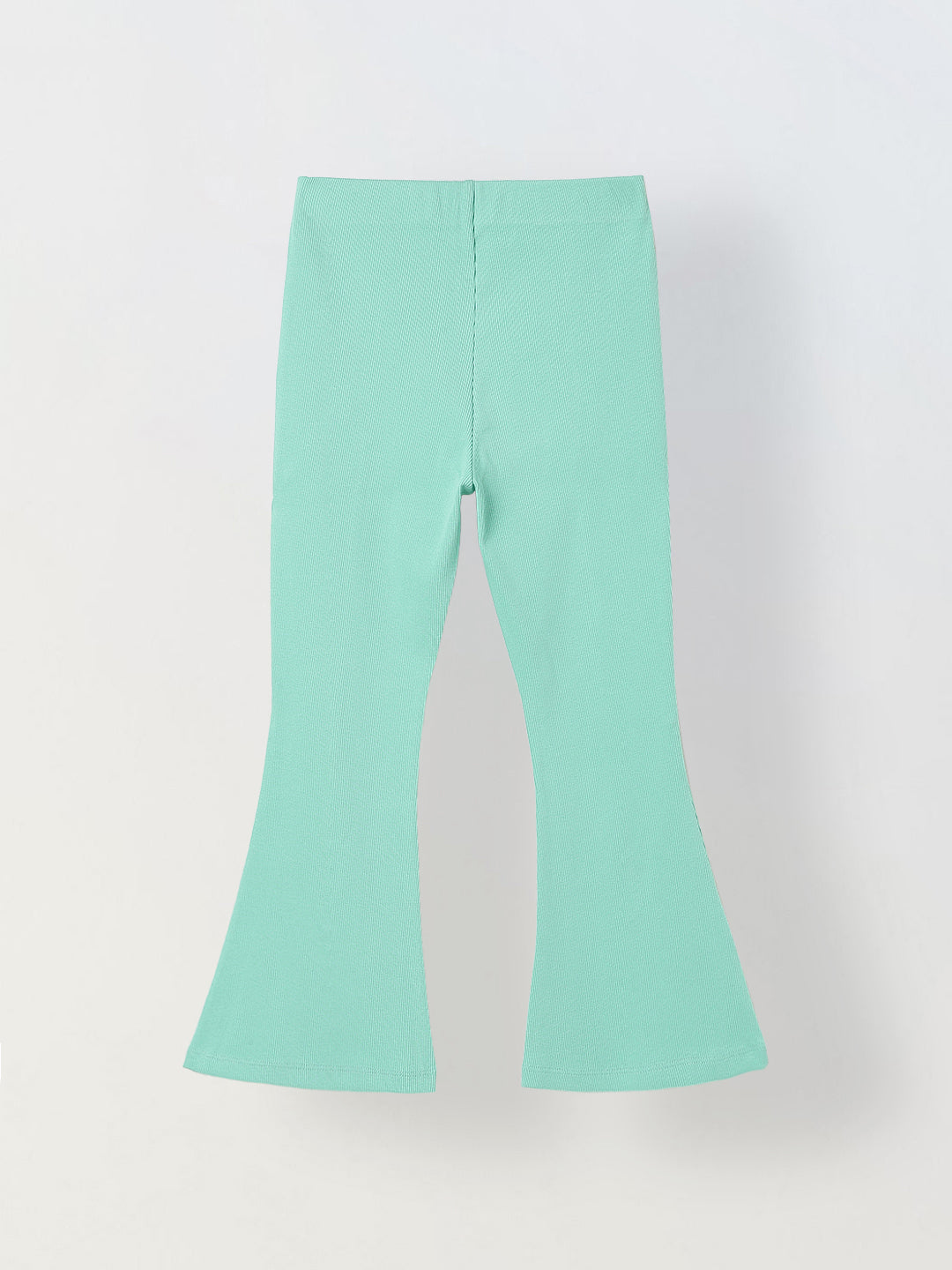 Spunkies Girls Green Cotton Ribbed Legging