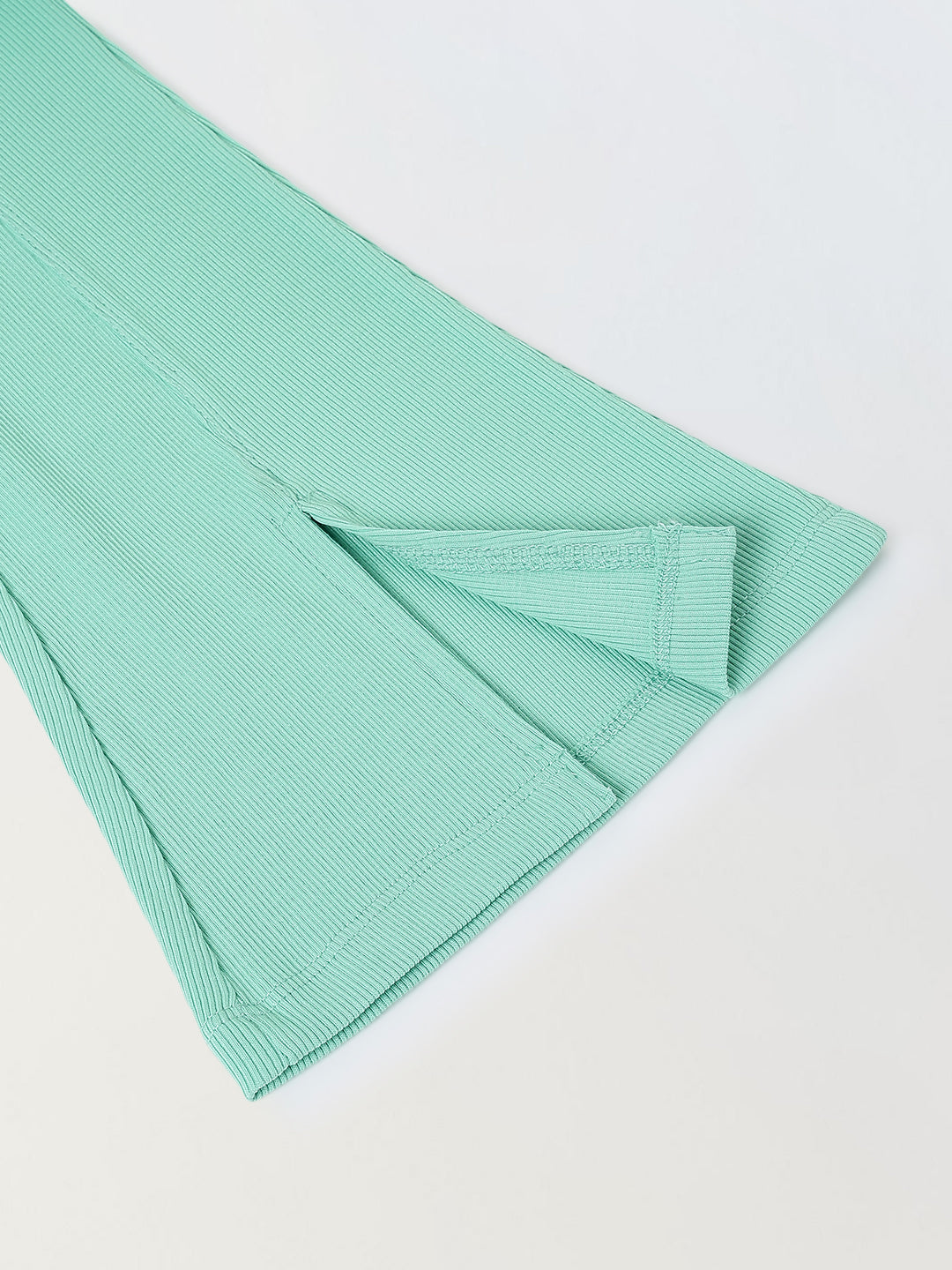 Spunkies Girls Green Cotton Ribbed Legging