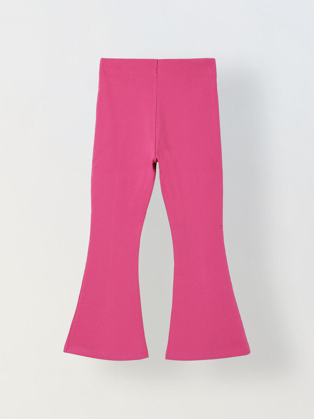 Spunkies Girls Pink Cotton Ribbed Legging