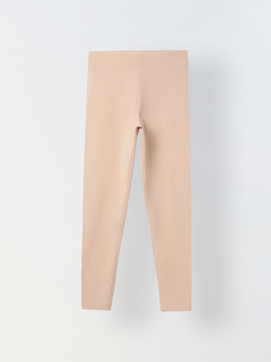 Rose Cotton Lycra Leggings For Girls