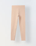 Rose Cotton Lycra Leggings For Girls