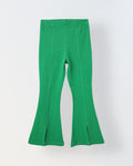 Spunkies Girls Green Cotton Ribbed Legging
