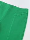 Spunkies Girls Green Cotton Ribbed Legging