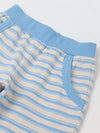 Girls Blue Striped T-shirt with Pyjamas Set