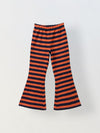 Girls Red Striped T-shirt with Pyjamas Set