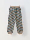Girls Green Striped T-shirt with Pyjamas Set