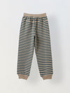 Girls Green Striped T-shirt with Pyjamas Set