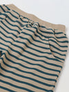 Girls Green Striped T-shirt with Pyjamas Set