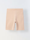 Rose Cotton Lycra Short For Girls