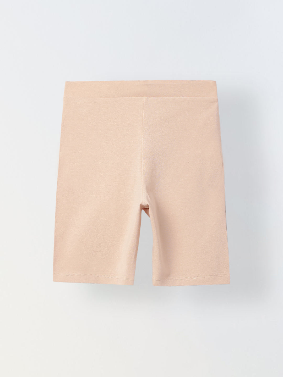 Rose Cotton Lycra Short For Girls
