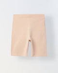 Rose Cotton Lycra Short For Girls