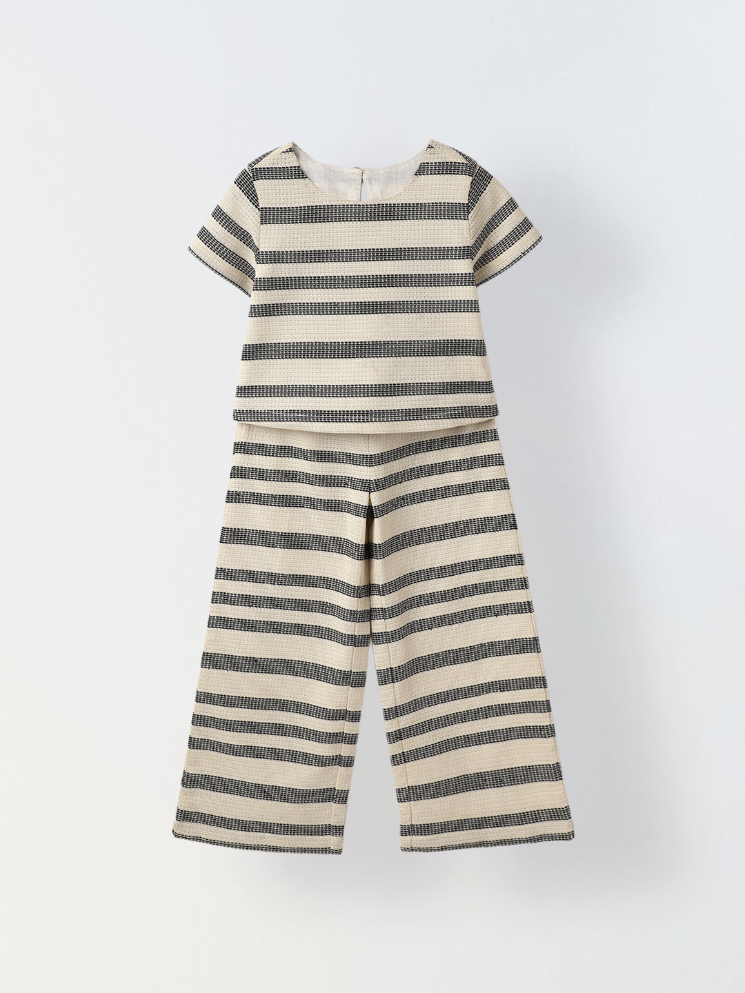 Black & White Stripe Co-Ord Set-Girls