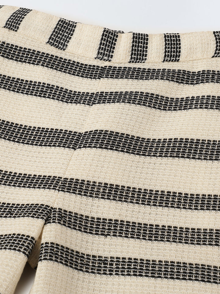 Black & White Stripe Co-Ord Set-Girls
