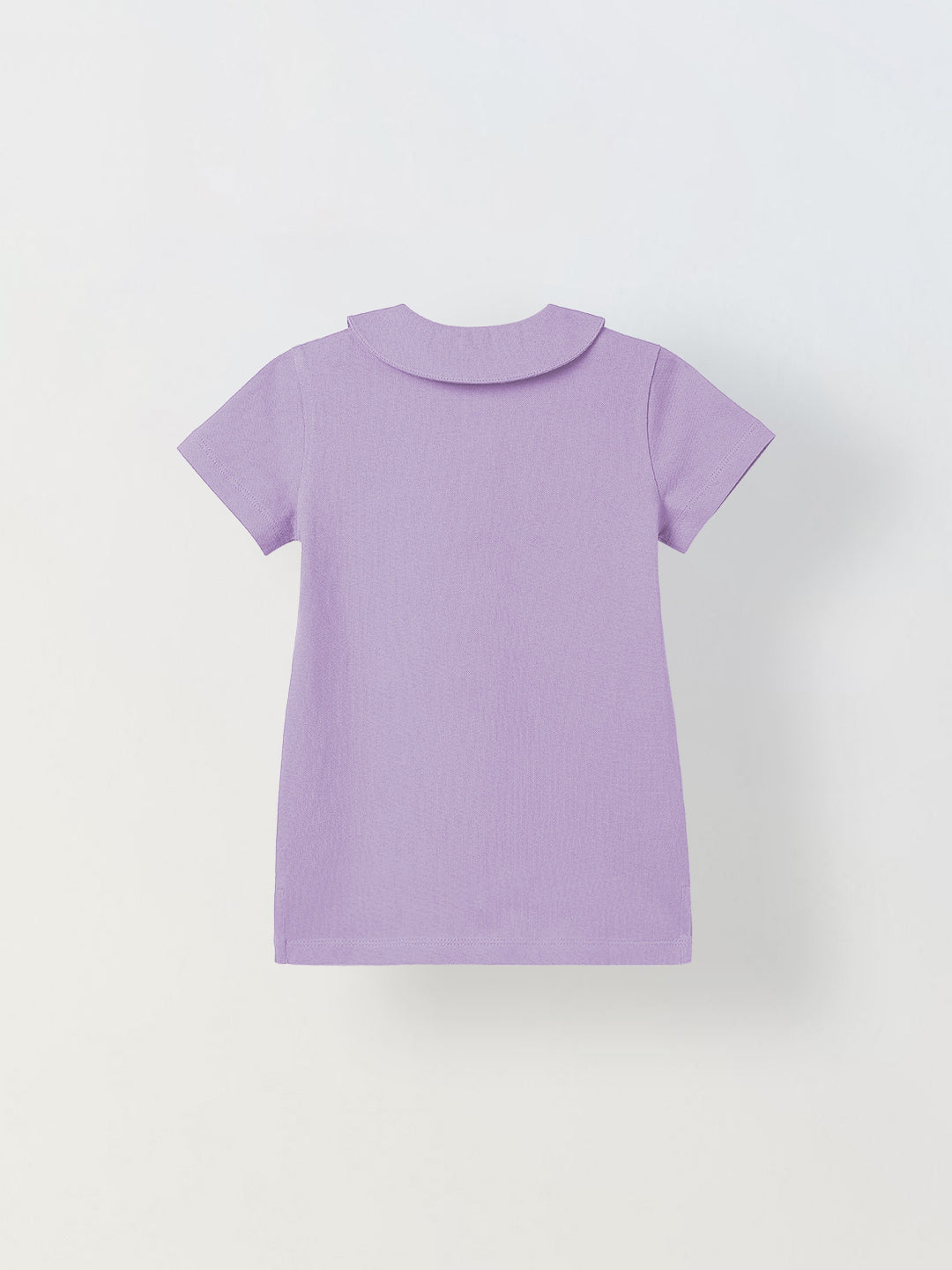 Spunkies Aqua Solid Collar Short Sleeves Polo T-Shirt