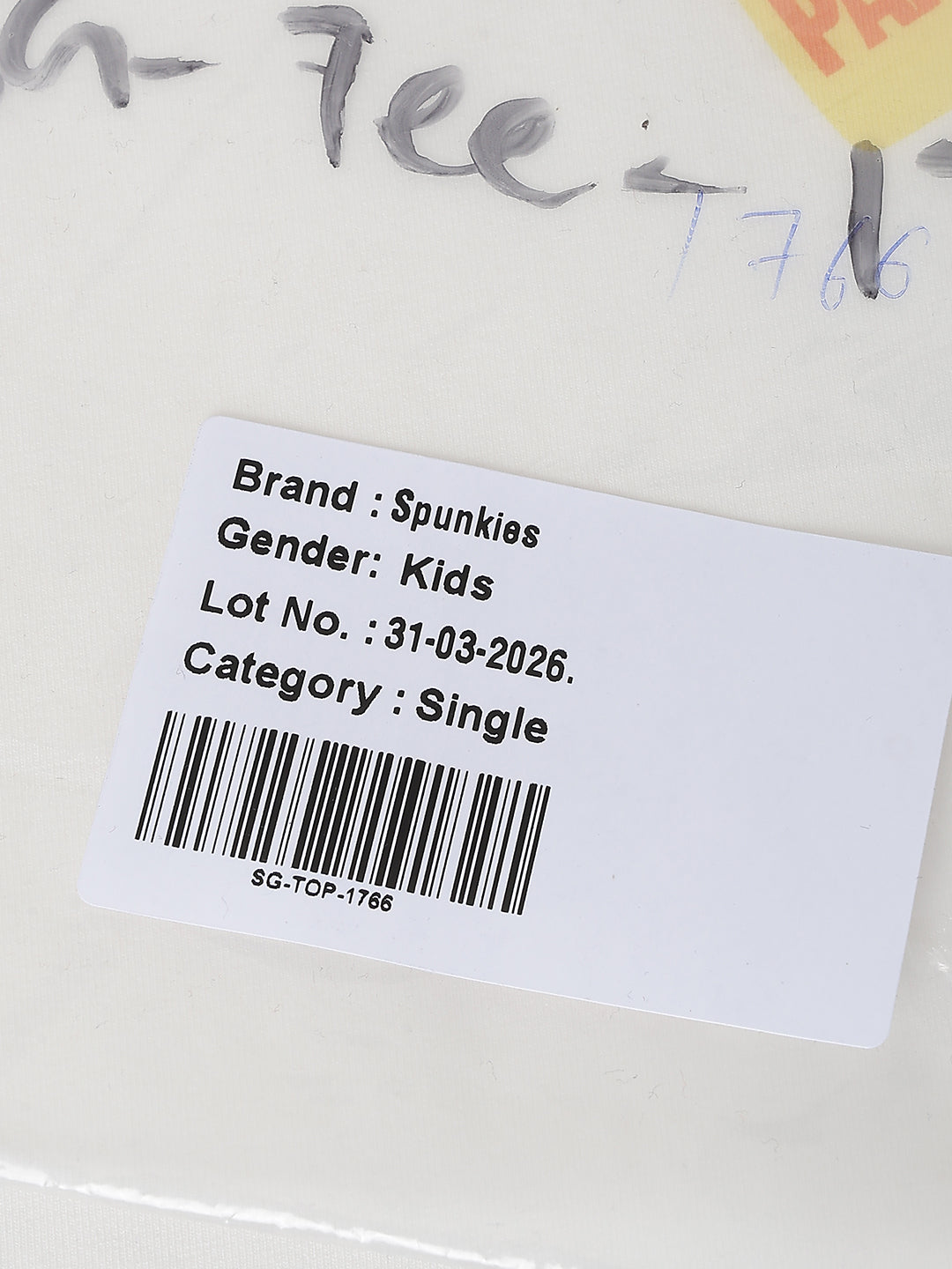 Spunkies White Girls Graphic Print Round Neck Short Sleeves Top