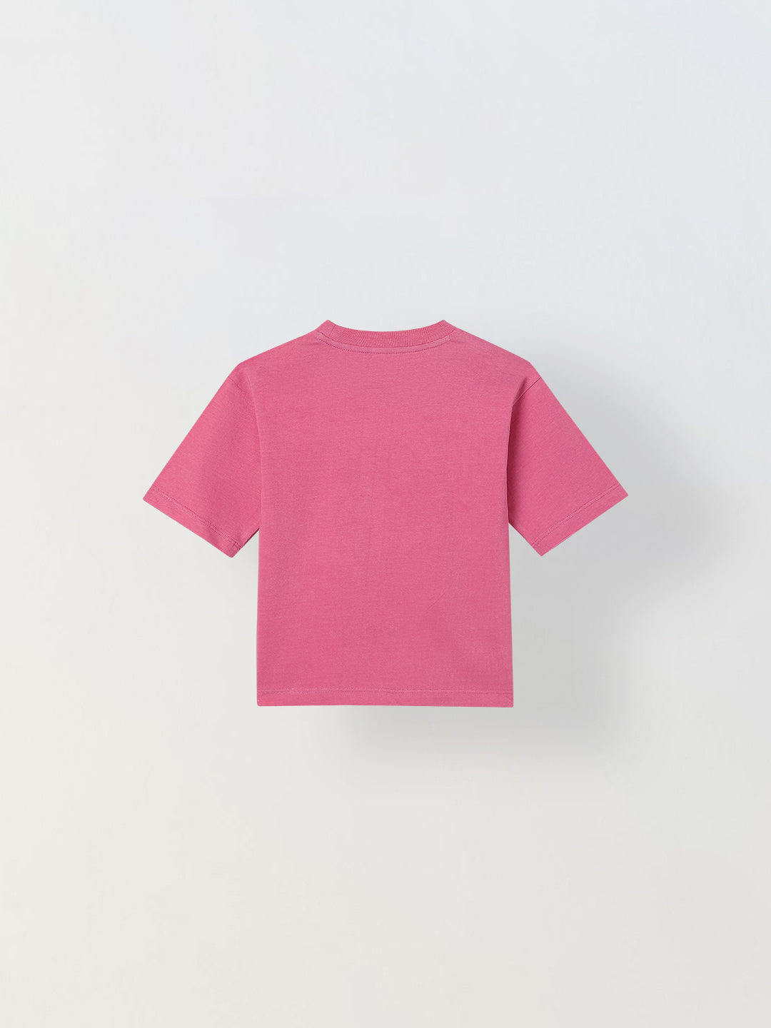 Spunkies Pink Girls Graphic Print Crew Neck Short Sleeves Top