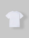 Spunkies White Boys Graphic Print Crew Neck Short Sleeves T-Shirt