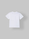 Spunkies White Boys Graphic Print Crew Neck Short Sleeves T-Shirt