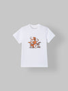Spunkies White Boys Graphic Print Crew Neck Short Sleeves T-Shirt