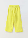 Yellow Cotton Gauze Wide Leg Co-ord Set