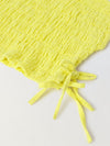 Yellow Cotton Gauze Wide Leg Co-ord Set