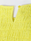 Yellow Cotton Gauze Wide Leg Co-ord Set