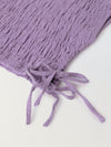 Lavender Cotton Gauze Wide Leg Co-ord Set